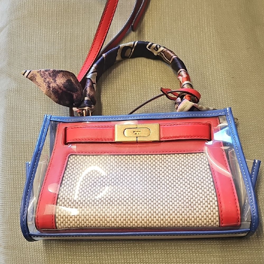 Tory Burch Red and Blue Mini Bag